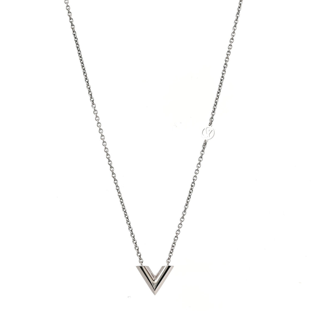Metal Essential V Supple Necklace Silver