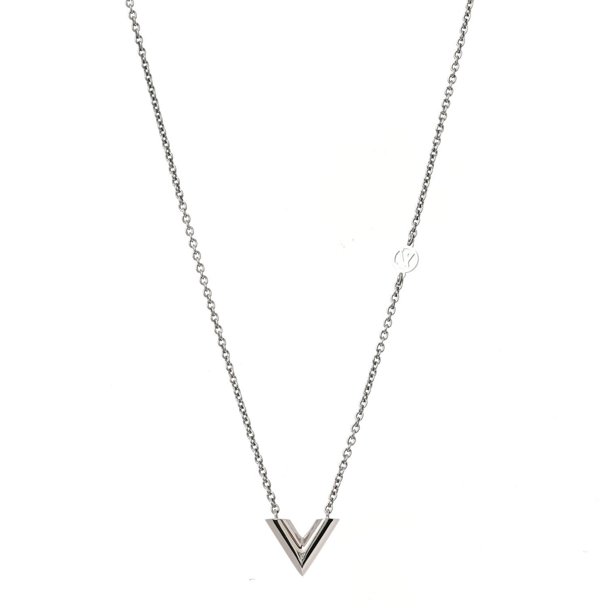 Metal Essential V Supple Necklace Silver