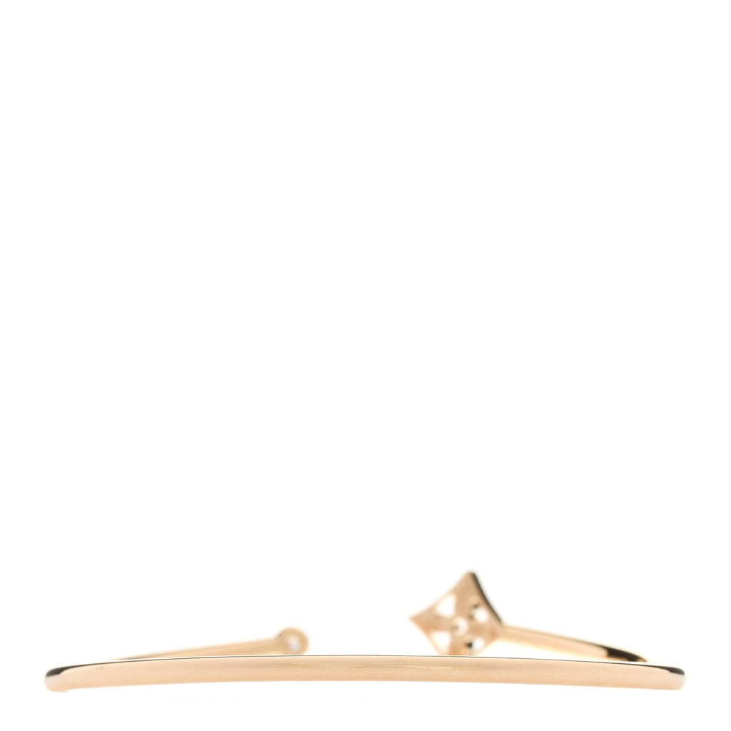 18K Yellow Gold Diamond Pave Idylle Blossom Twist Bracelet