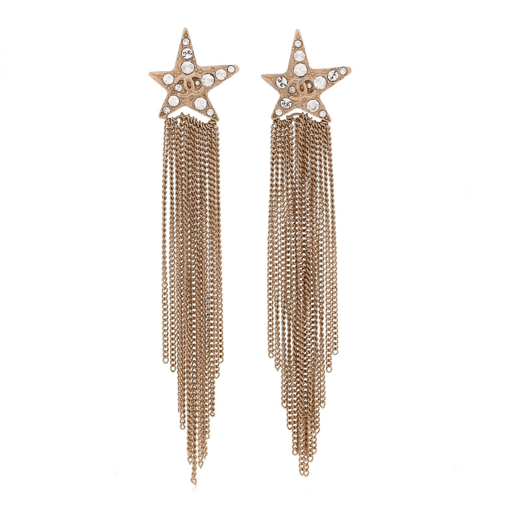 Swarovski Crystal CC Star Earphone Charms  Gold