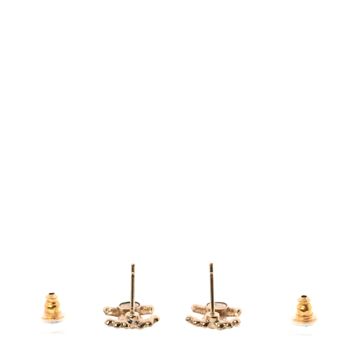 Crystal CC Earrings Gold