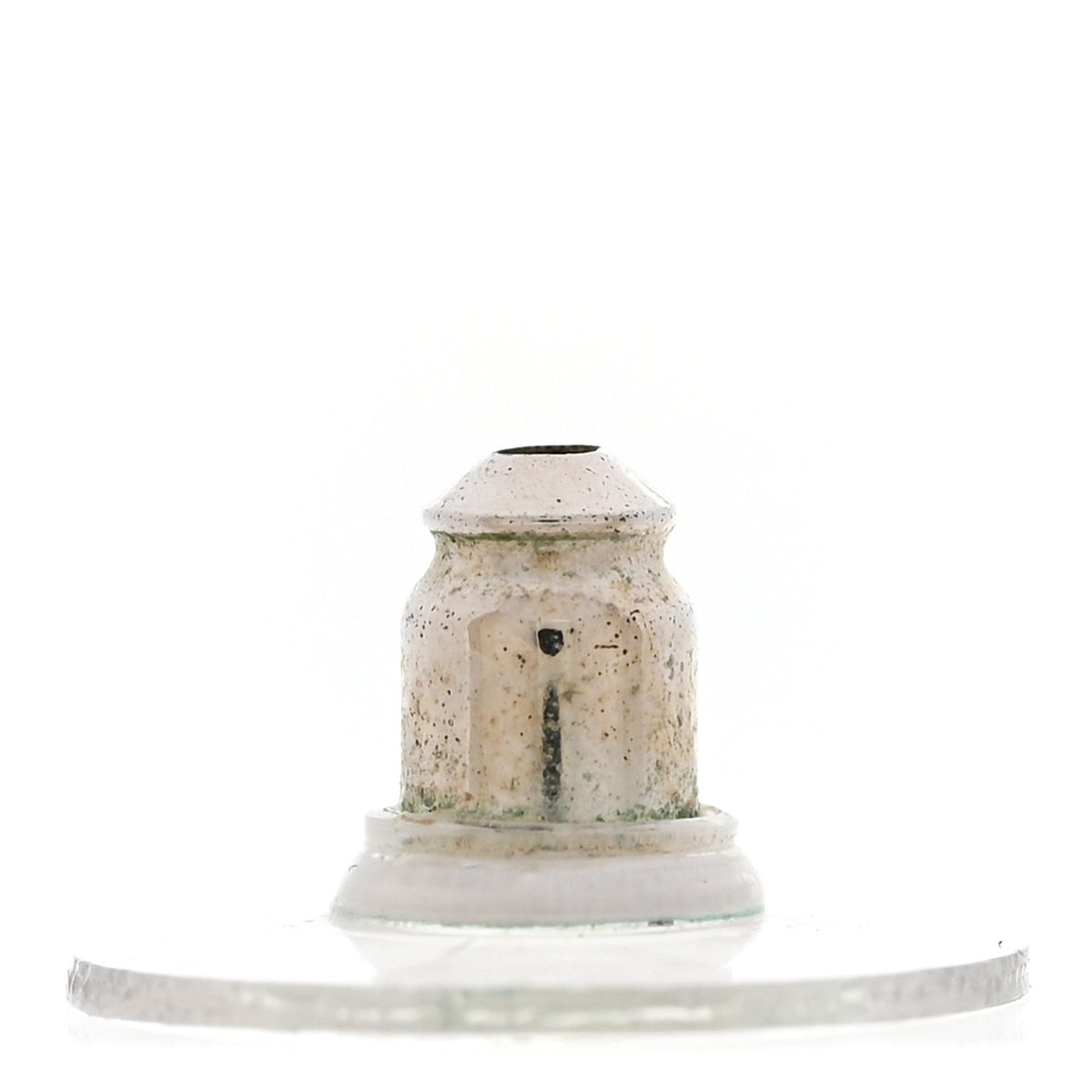 Resin Crystal CC Star Perfume Bottle Drop Earrings Silver Pink