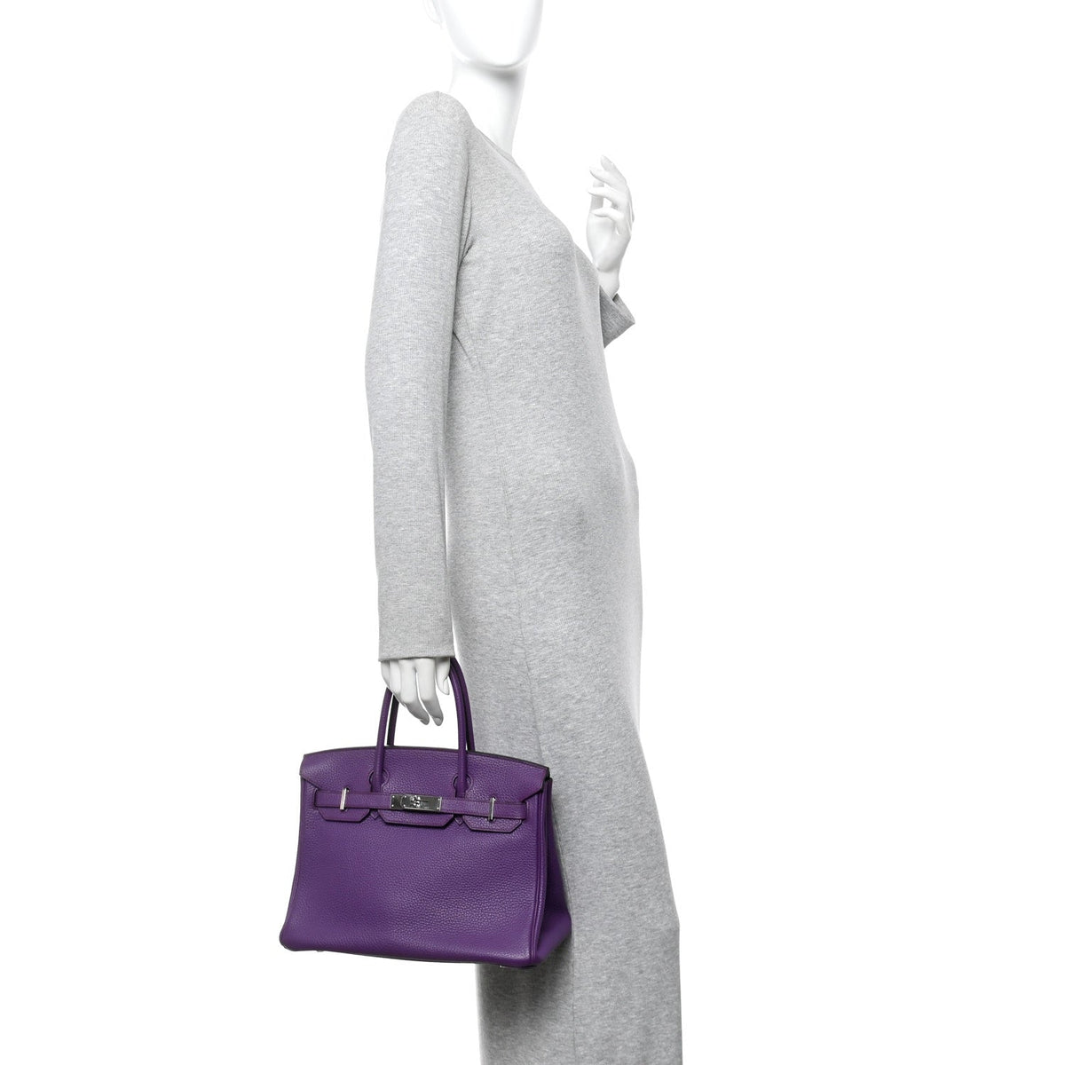 Taurillon Clemence Birkin 30 Ultraviolet