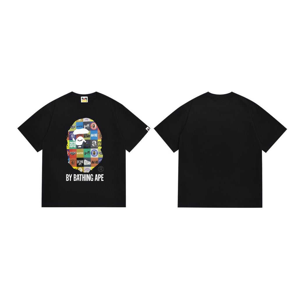 BAPE Multicolor Ape-Head Graphic T-Shirt