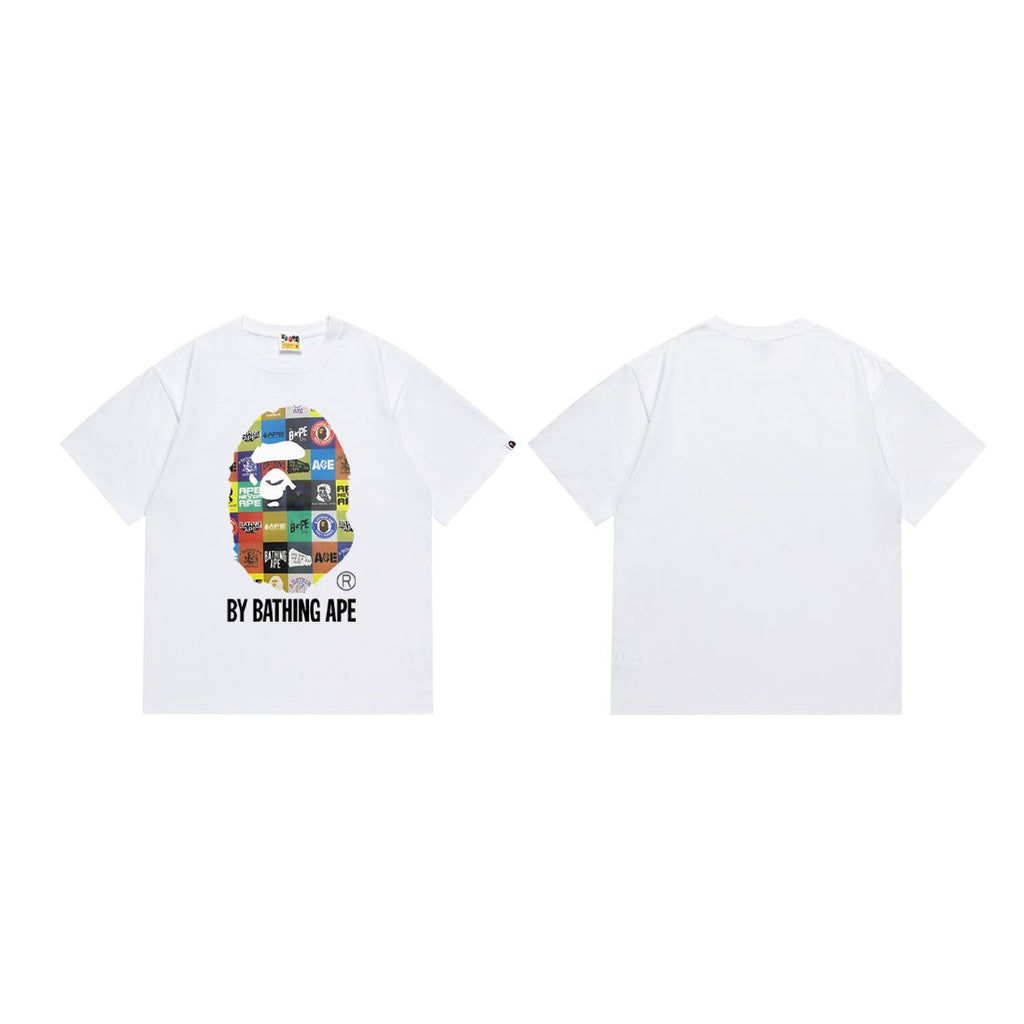 BAPE Multicolor Ape-Head Graphic T-Shirt