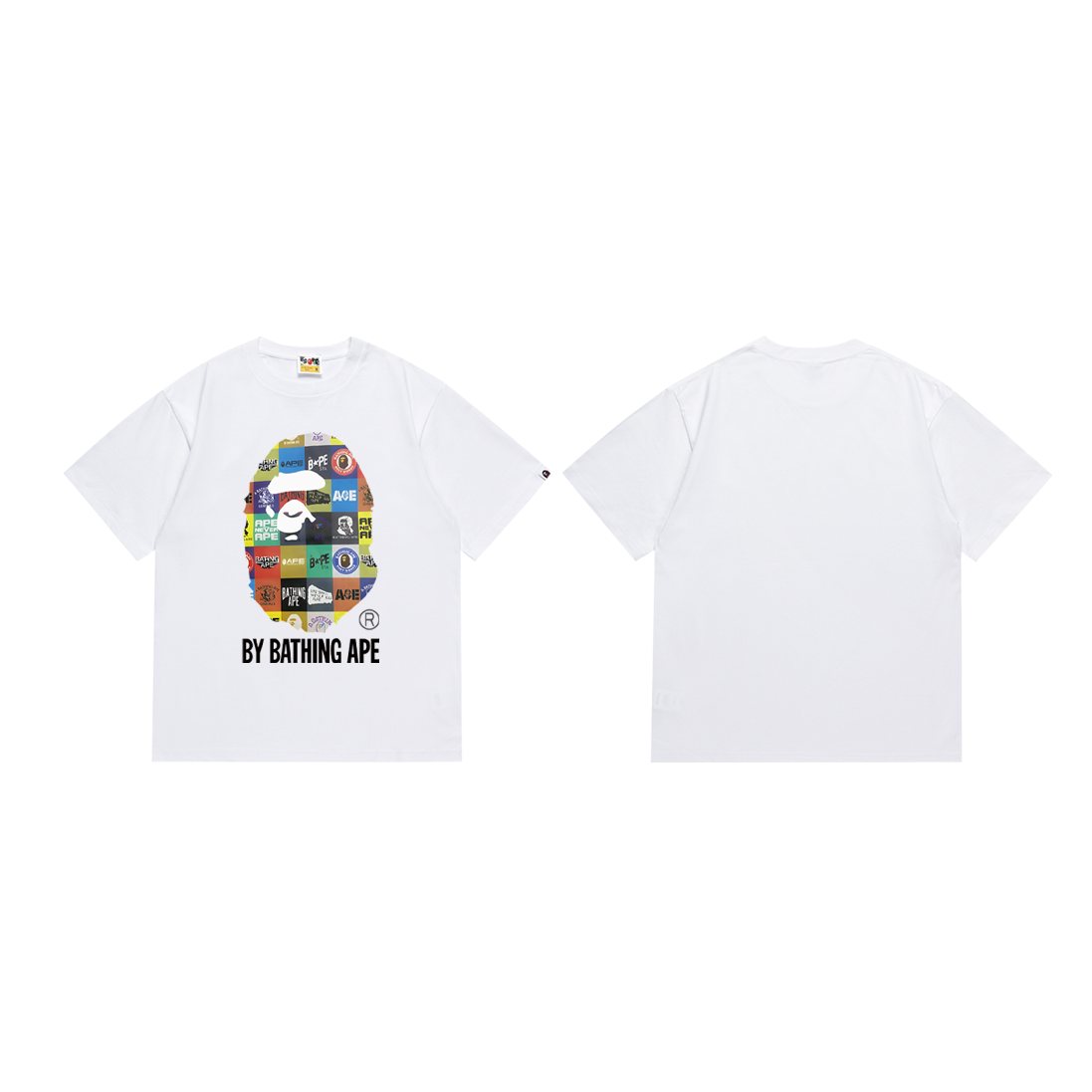 BAPE Multicolor Ape-Head Graphic T-Shirt
