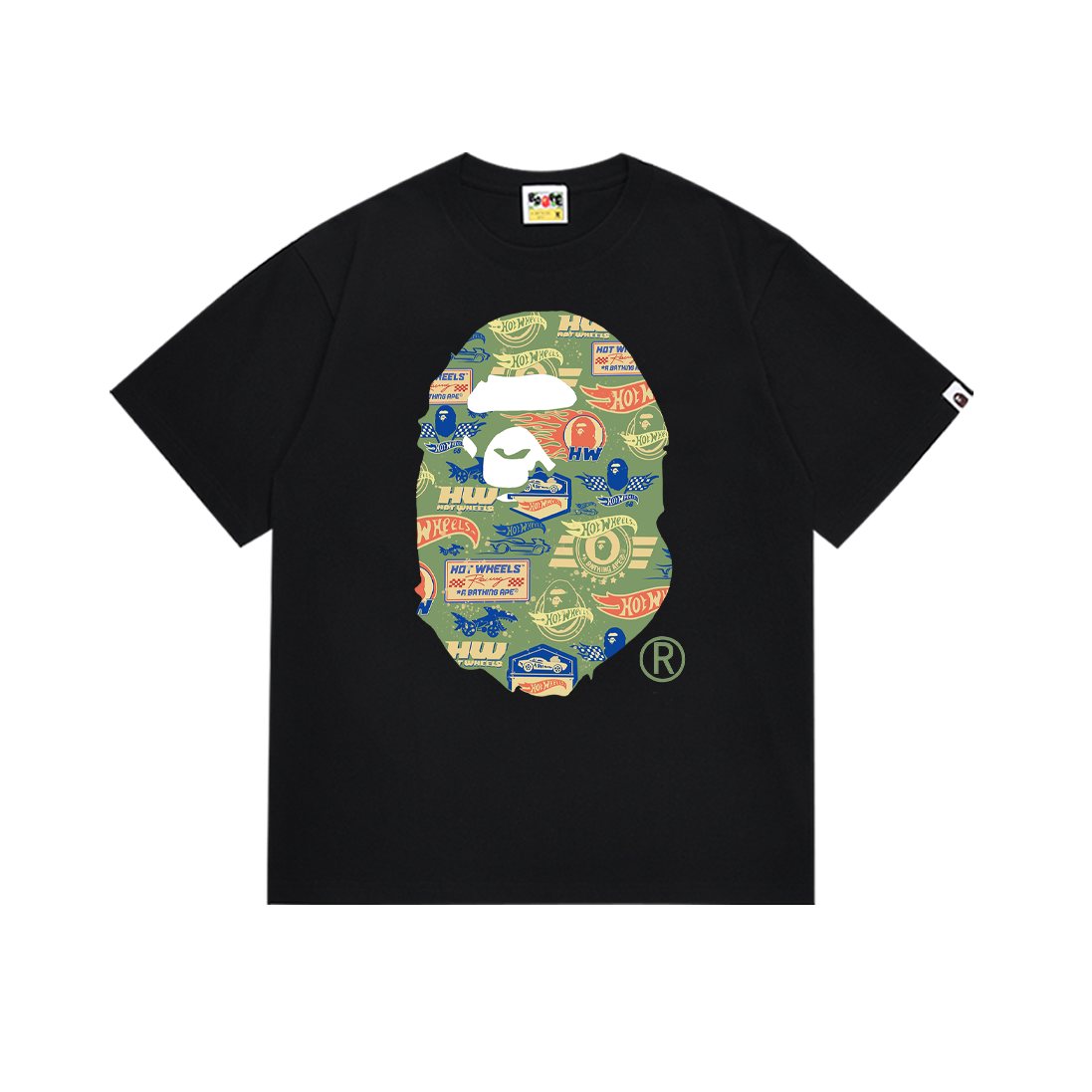 BAPE Multicolor Ape Head Graphic Short-Sleeve T-Shirt