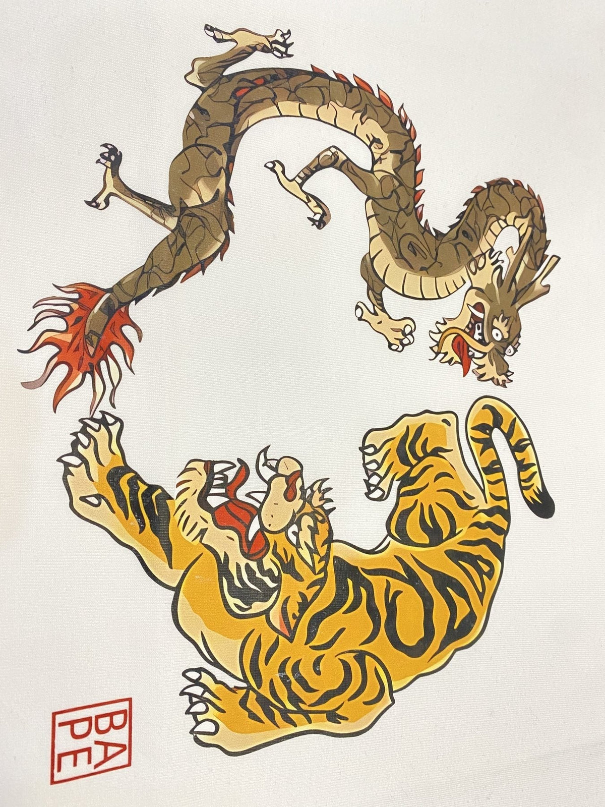 BAPE Dragon and Tiger Graphic T-Shirt