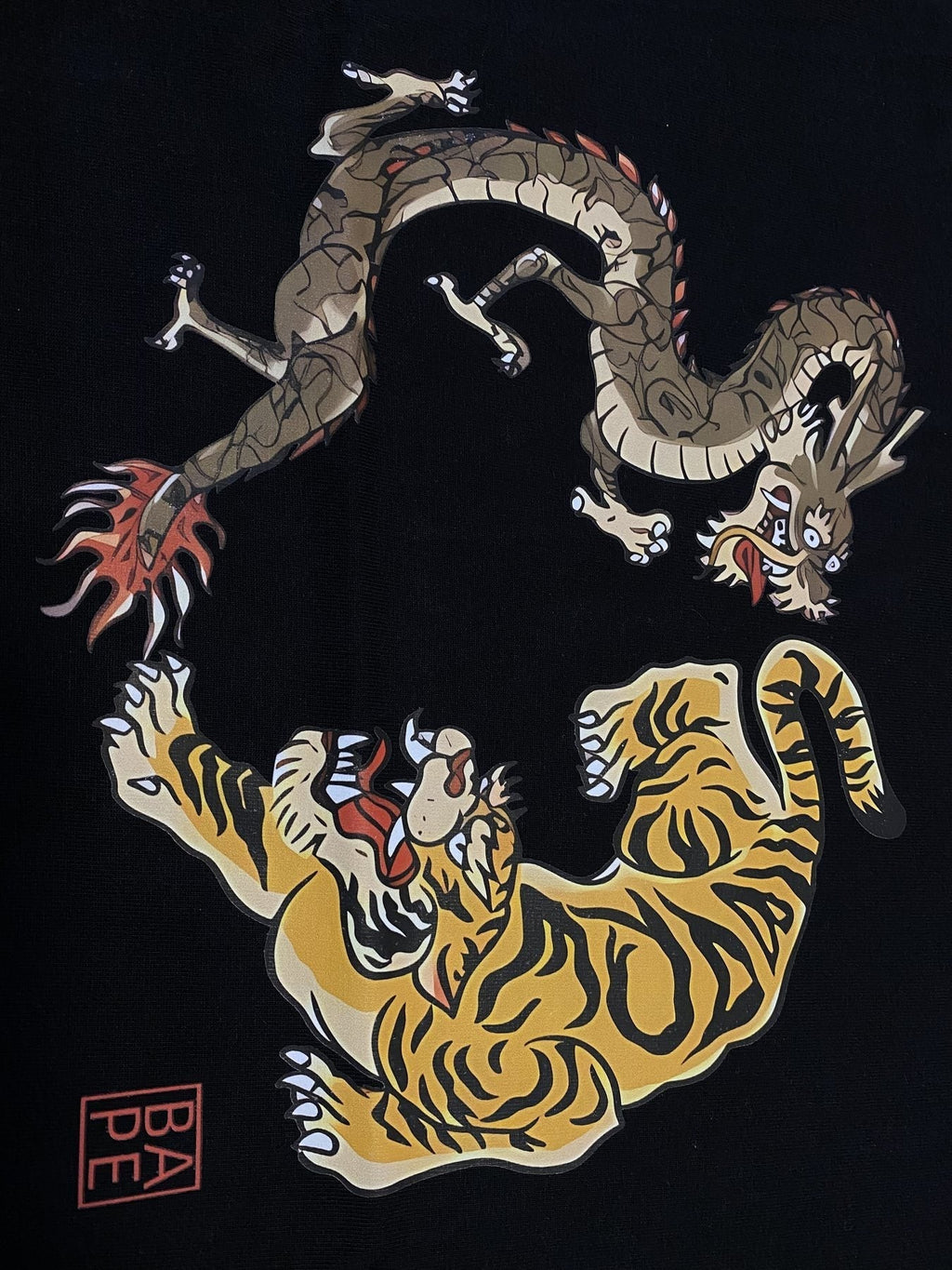 BAPE Dragon and Tiger Graphic T-Shirt