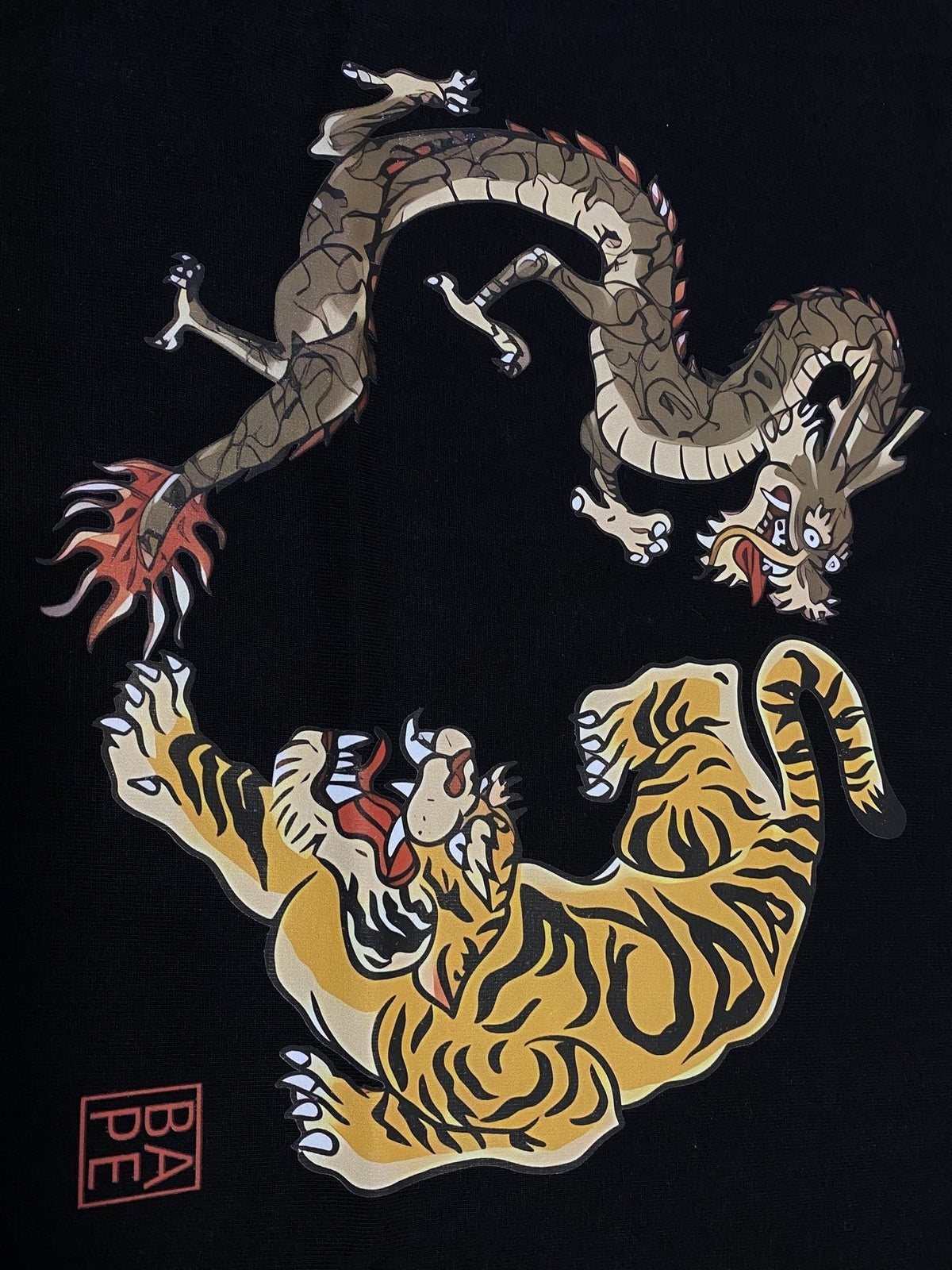 BAPE Dragon and Tiger Graphic T-Shirt