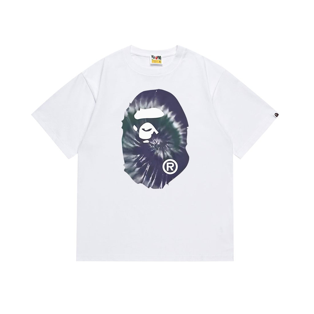 BAPE Tie-Dye Front and Back Graphic Short-Sleeve T-Shirt