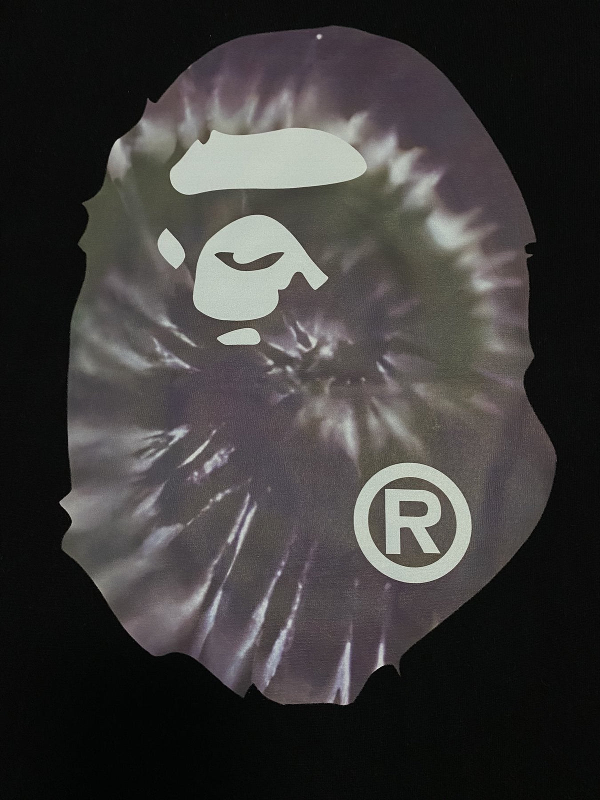 BAPE Tie-Dye Front and Back Graphic Short-Sleeve T-Shirt