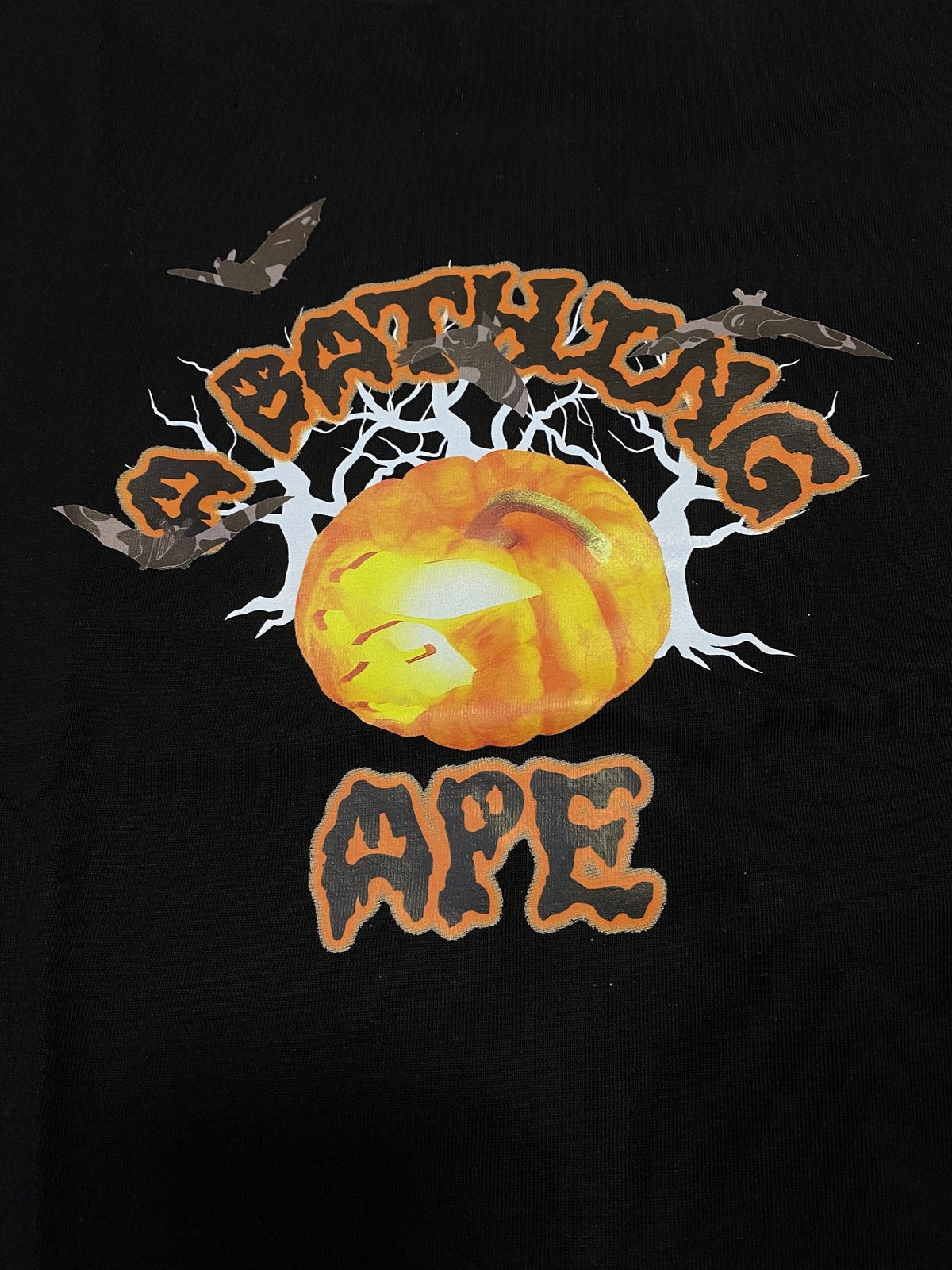 BAPE Halloween Pumpkin Bat Short-Sleeve T-Shirt