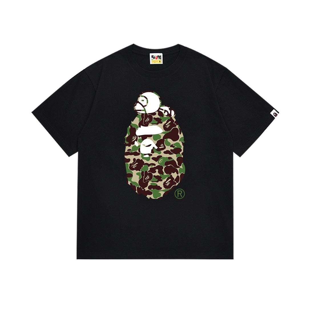 BAPE Green Camo Ape Head Graphic T-Shirt