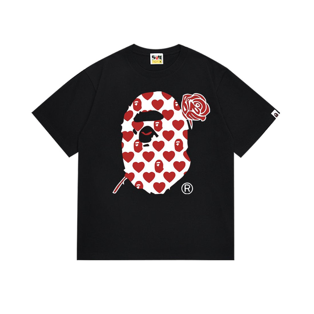BAPE Heart Rose Graphic T-Shirt