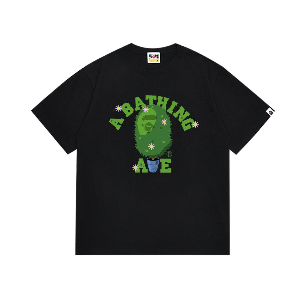 BAPE Green Camo Face Graphic T-Shirt