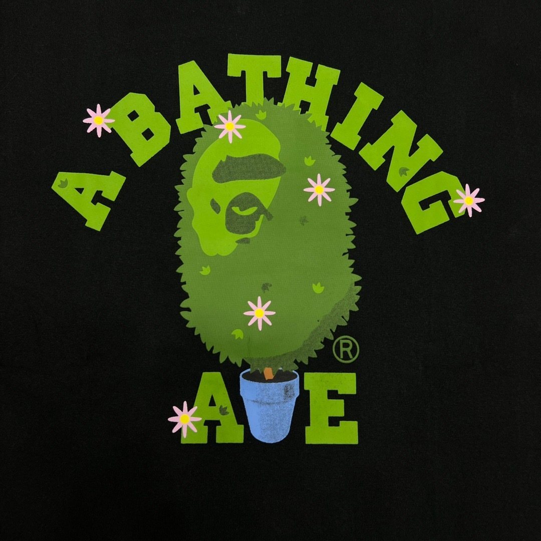 BAPE Green Camo Face Graphic T-Shirt