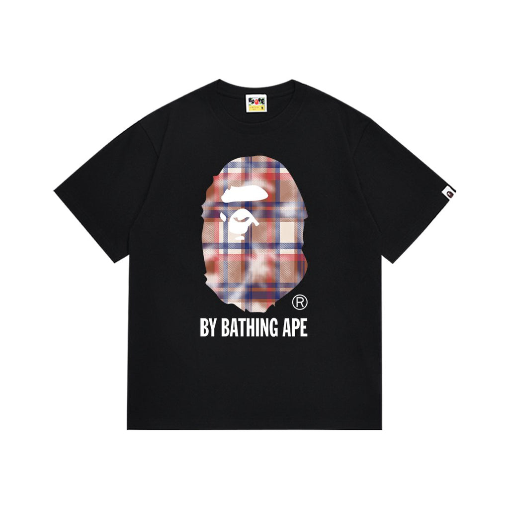 BAPE Plaid Graphic Short-Sleeve T-Shirt