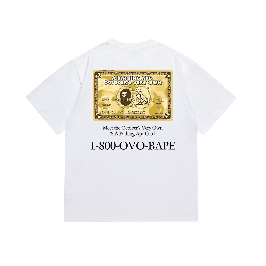 BAPE Gold Bill Graphic Short-Sleeve T-Shirt