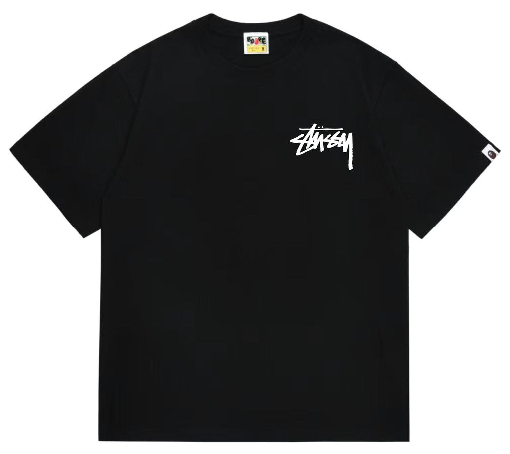 BAPE Stussy-Style Ape Graphic T-Shirt