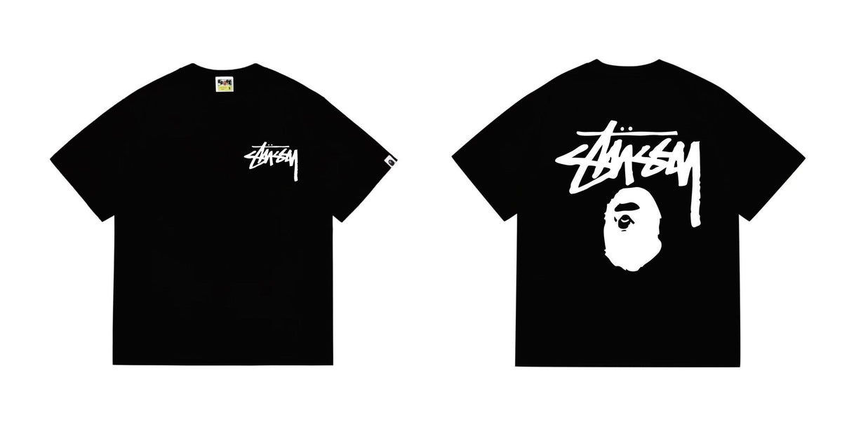 BAPE Stussy-Style Ape Graphic T-Shirt