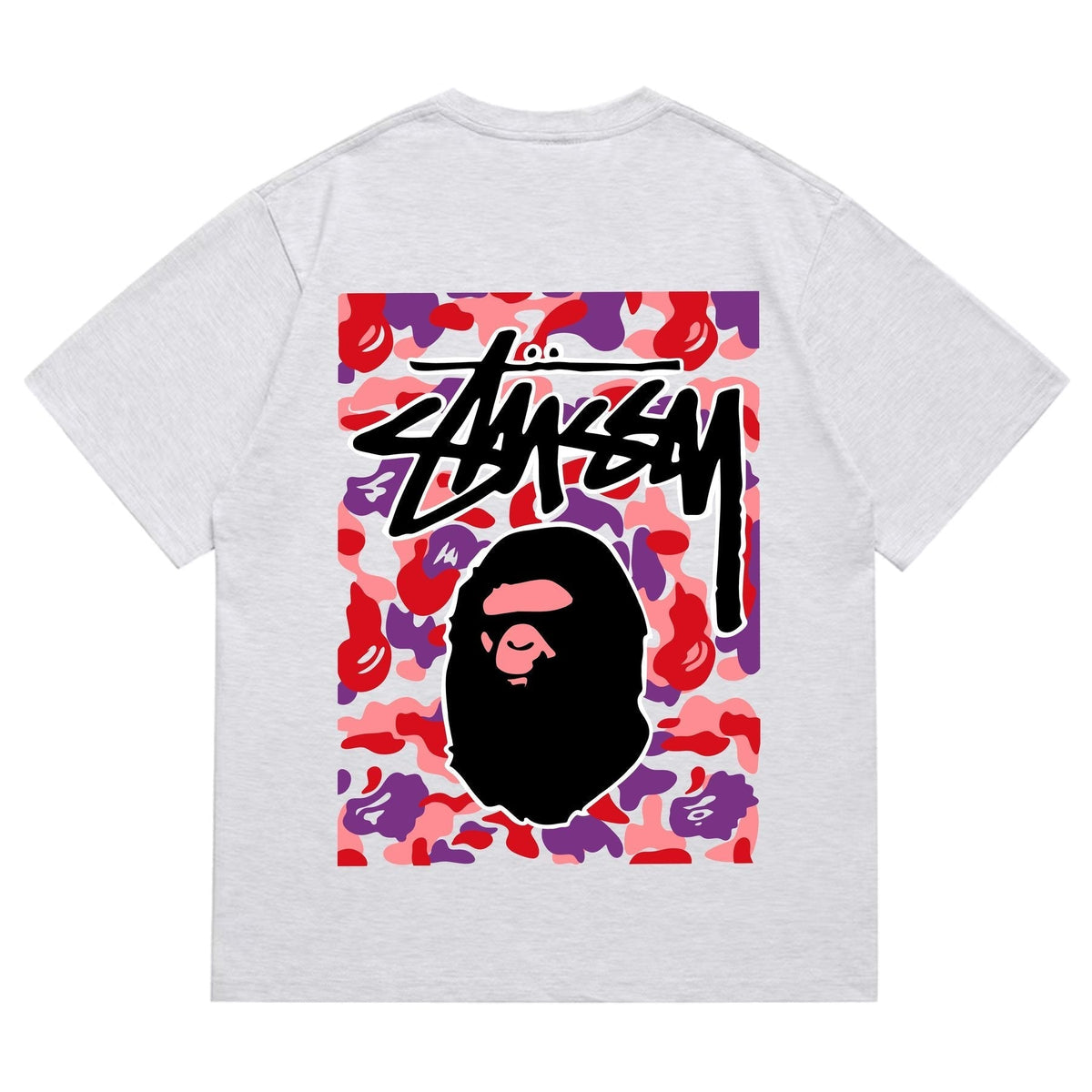 BAPE Warm Camo Black Ape Graphic T-Shirt