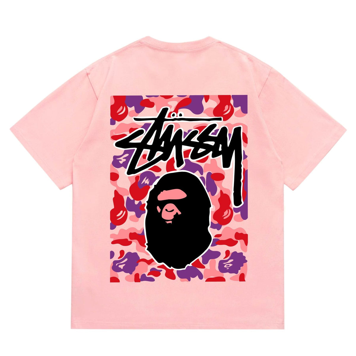 BAPE Warm Camo Black Ape Graphic T-Shirt