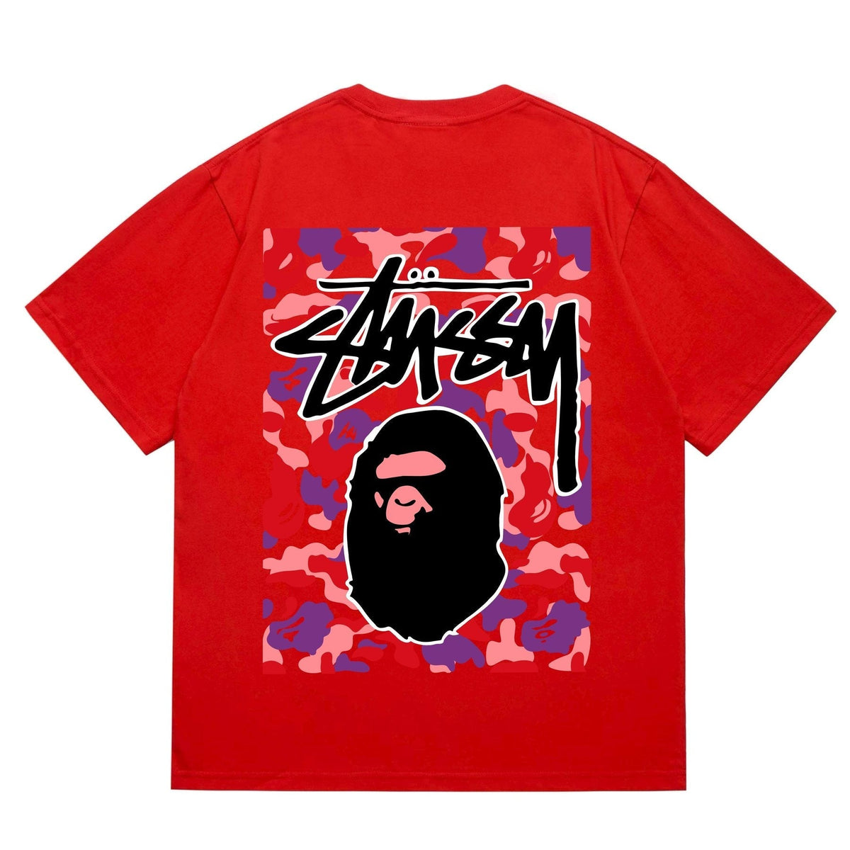 BAPE Warm Camo Black Ape Graphic T-Shirt