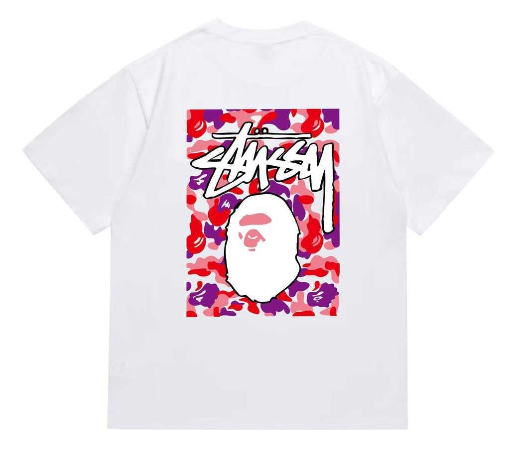 BAPE Warm Camo Ape Graphic Short-Sleeve T-Shirt