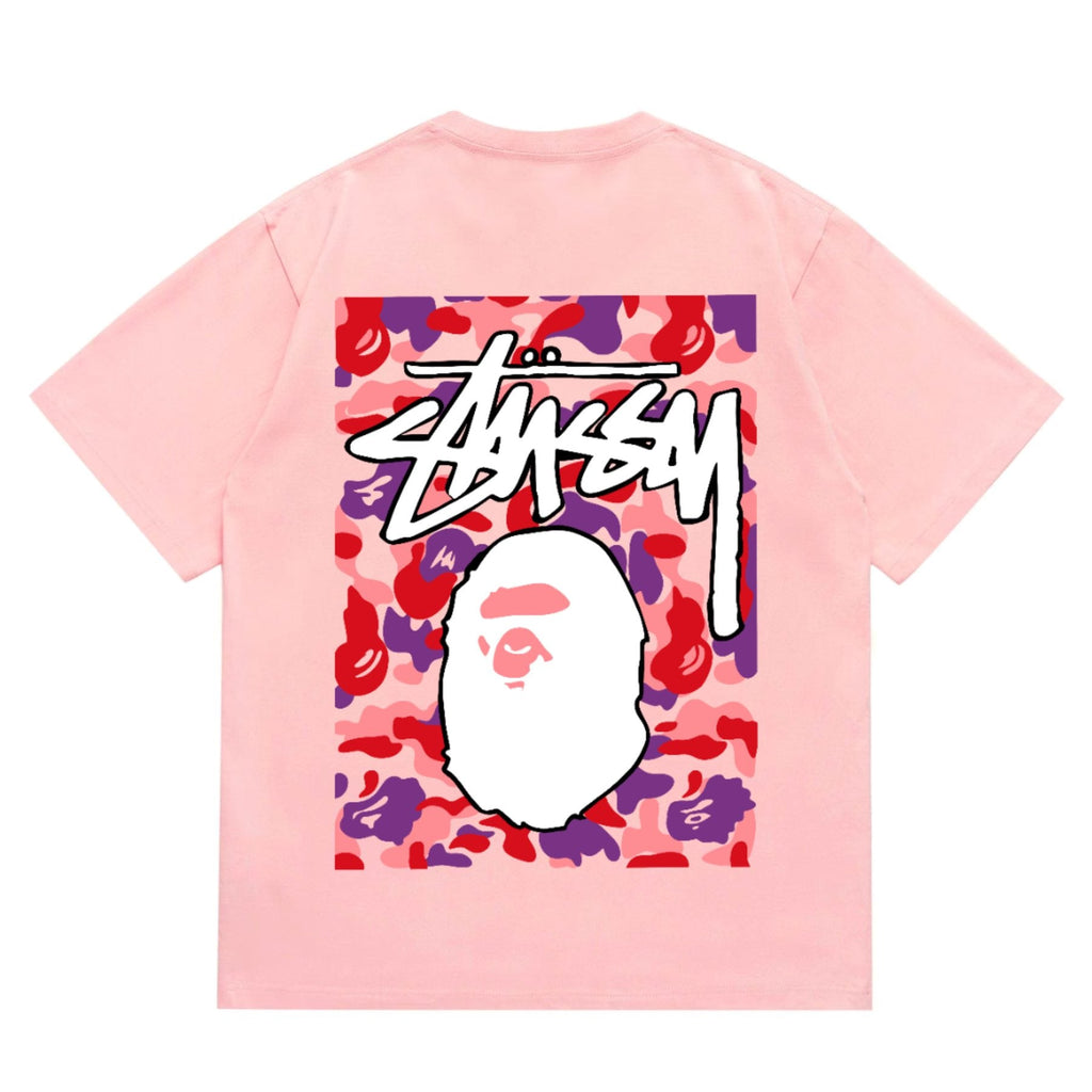 BAPE Warm Camo Ape Graphic Short-Sleeve T-Shirt