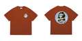 BAPE Blue Accent Camo Ape Circle Graphic T-Shirt