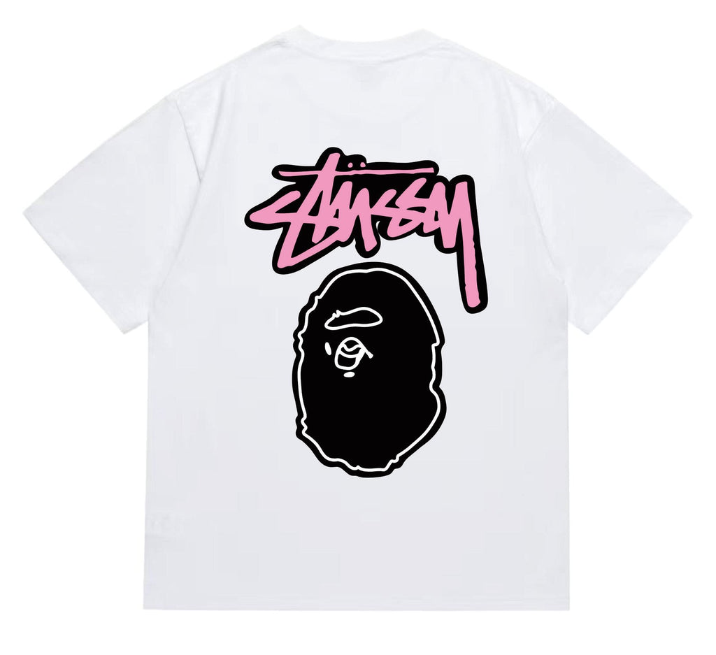 BAPE Dark-Face Graffiti Graphic T-Shirt