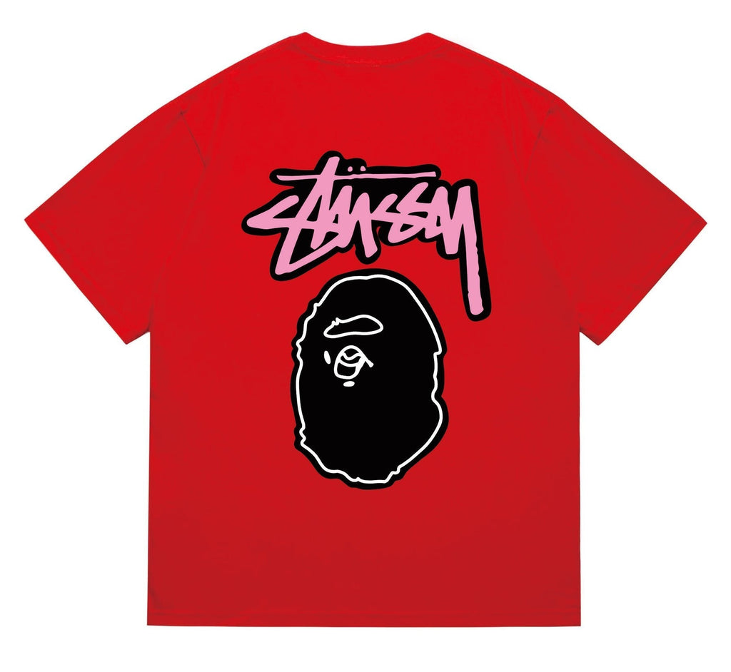 BAPE Dark-Face Graffiti Graphic T-Shirt