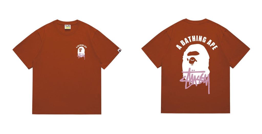 BAPE White Ape Back Graphic T-Shirt