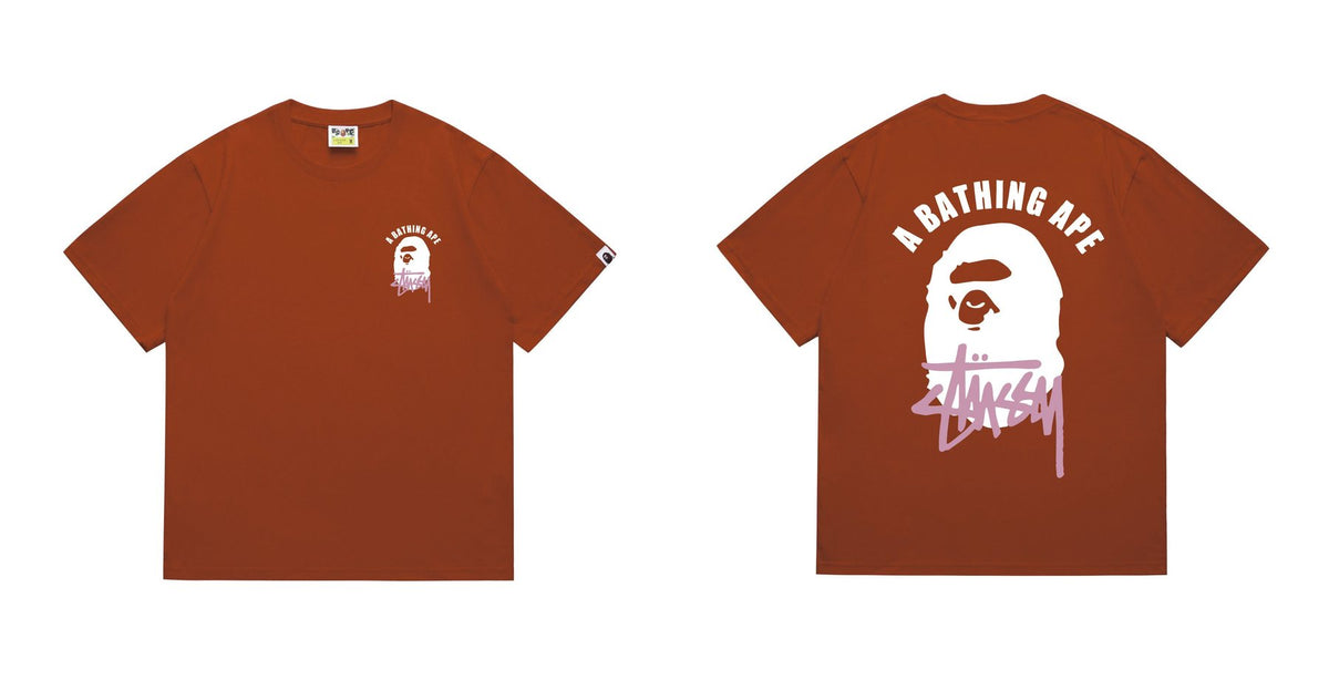 BAPE White Ape Back Graphic T-Shirt