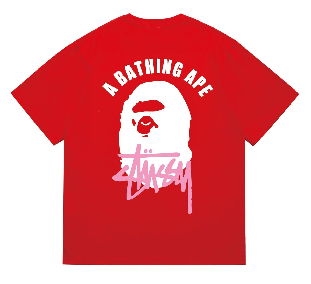 BAPE White Ape Back Graphic T-Shirt