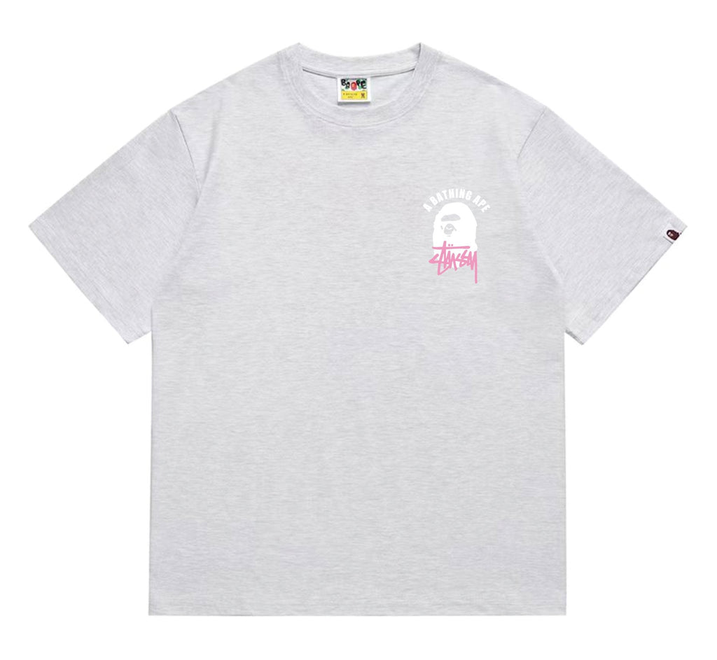 BAPE White Ape Back Graphic T-Shirt