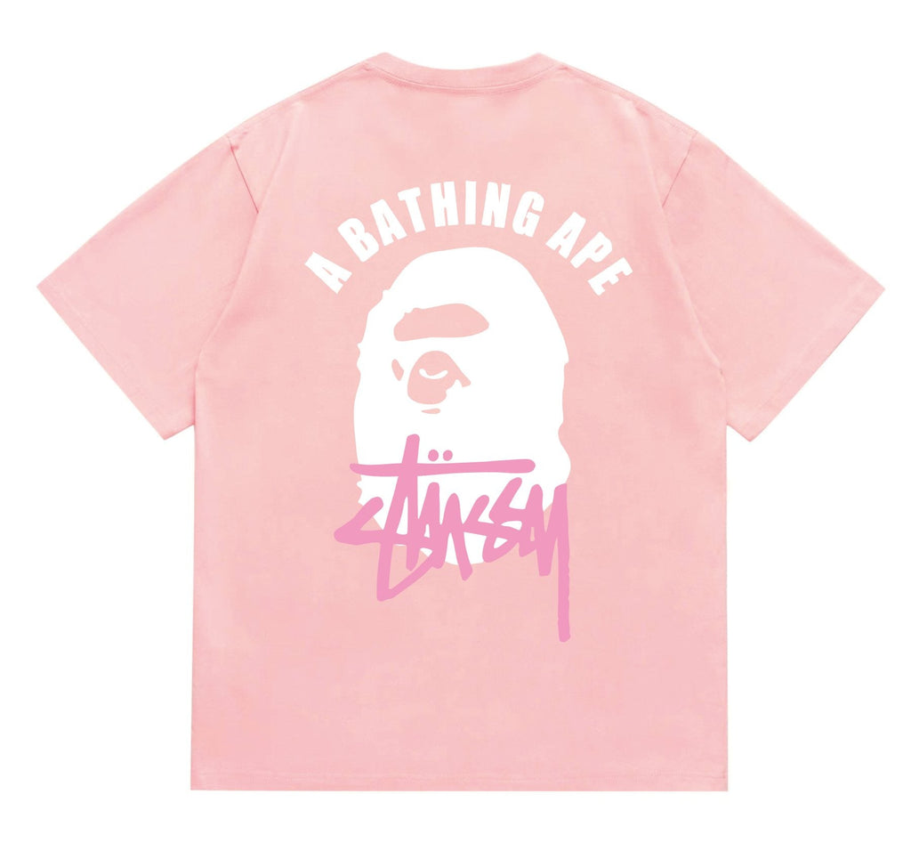 BAPE White Ape Back Graphic T-Shirt