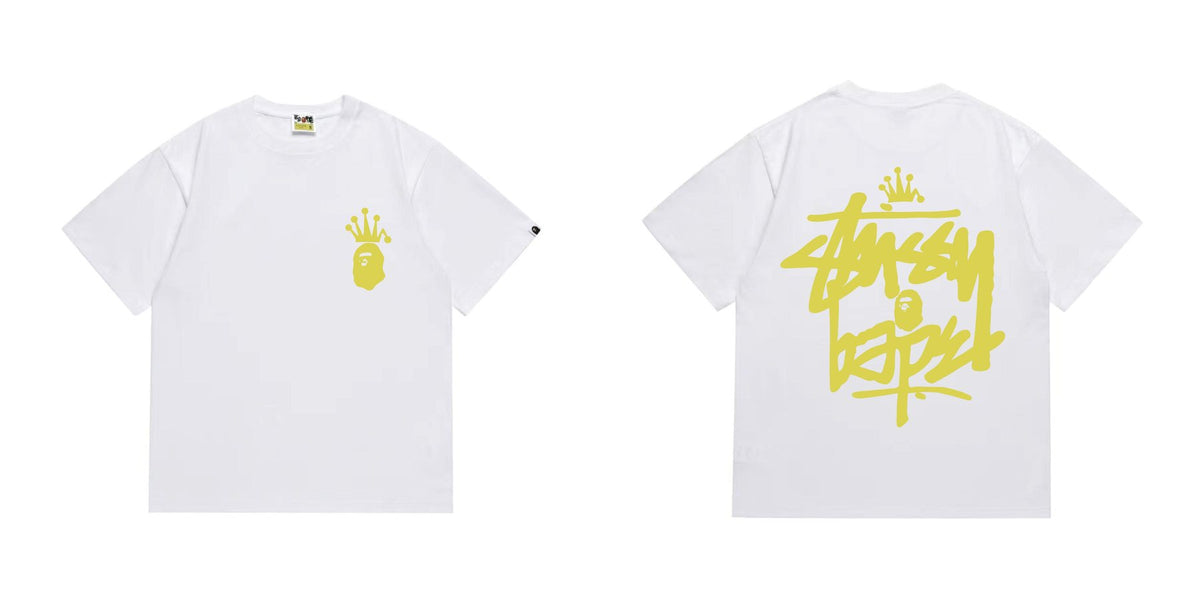 BAPE Crowned Ape Back Graphic Short-Sleeve T-Shirt