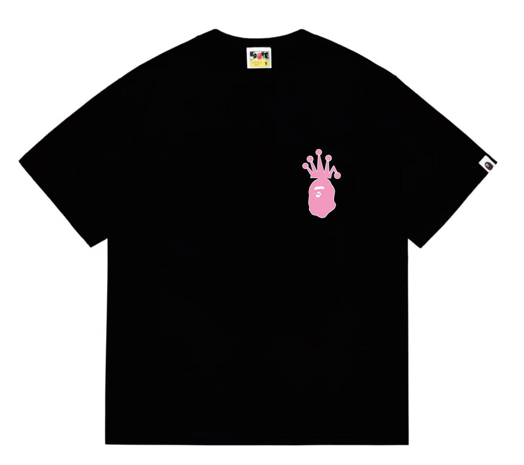 BAPE Crown-Face Graffiti Graphic T-Shirt