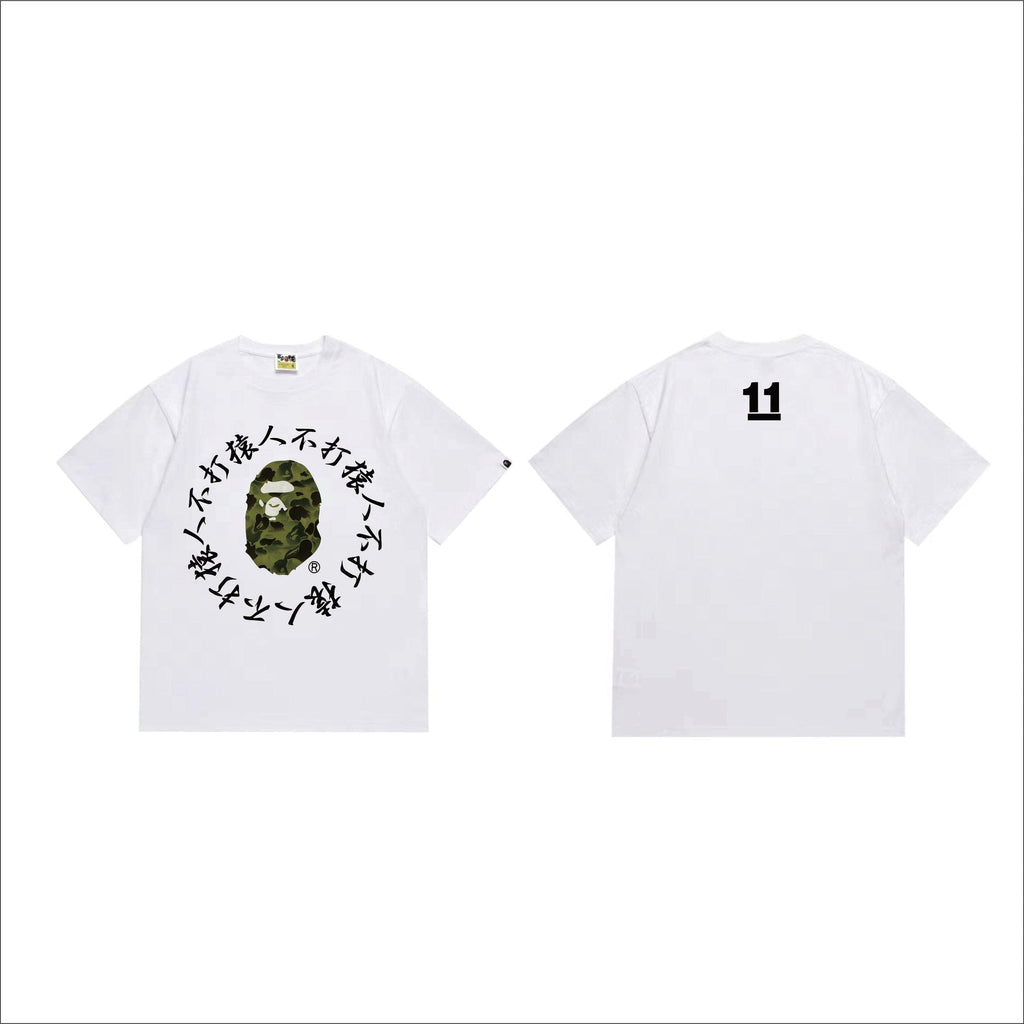 BAPE Face & Circular Text Graphic T-Shirt