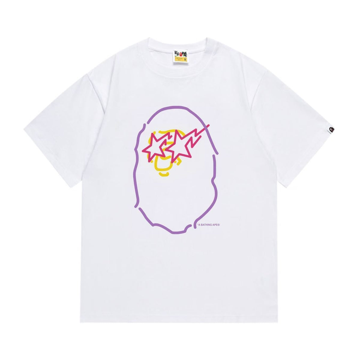 BAPE Star Sunglasses Cartoon Graphic T-Shirt