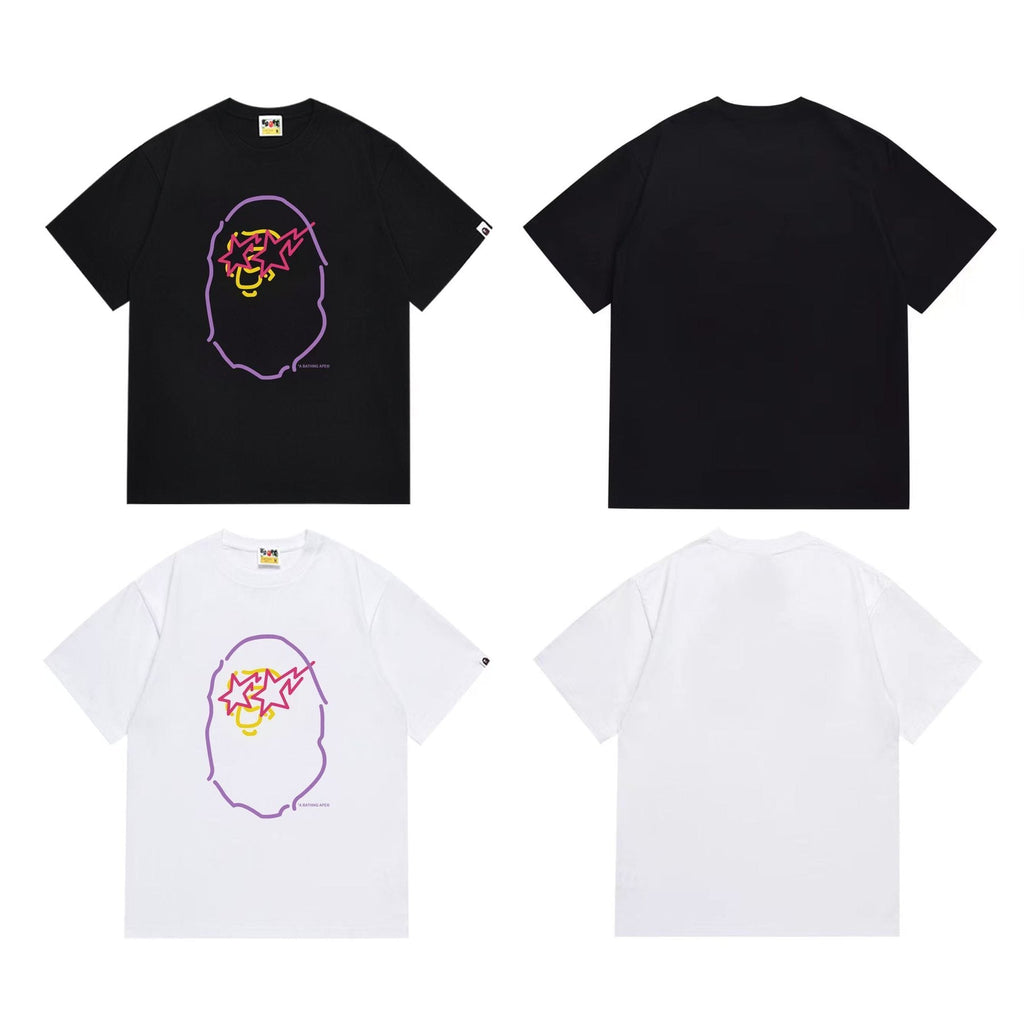 BAPE Star Sunglasses Cartoon Graphic T-Shirt