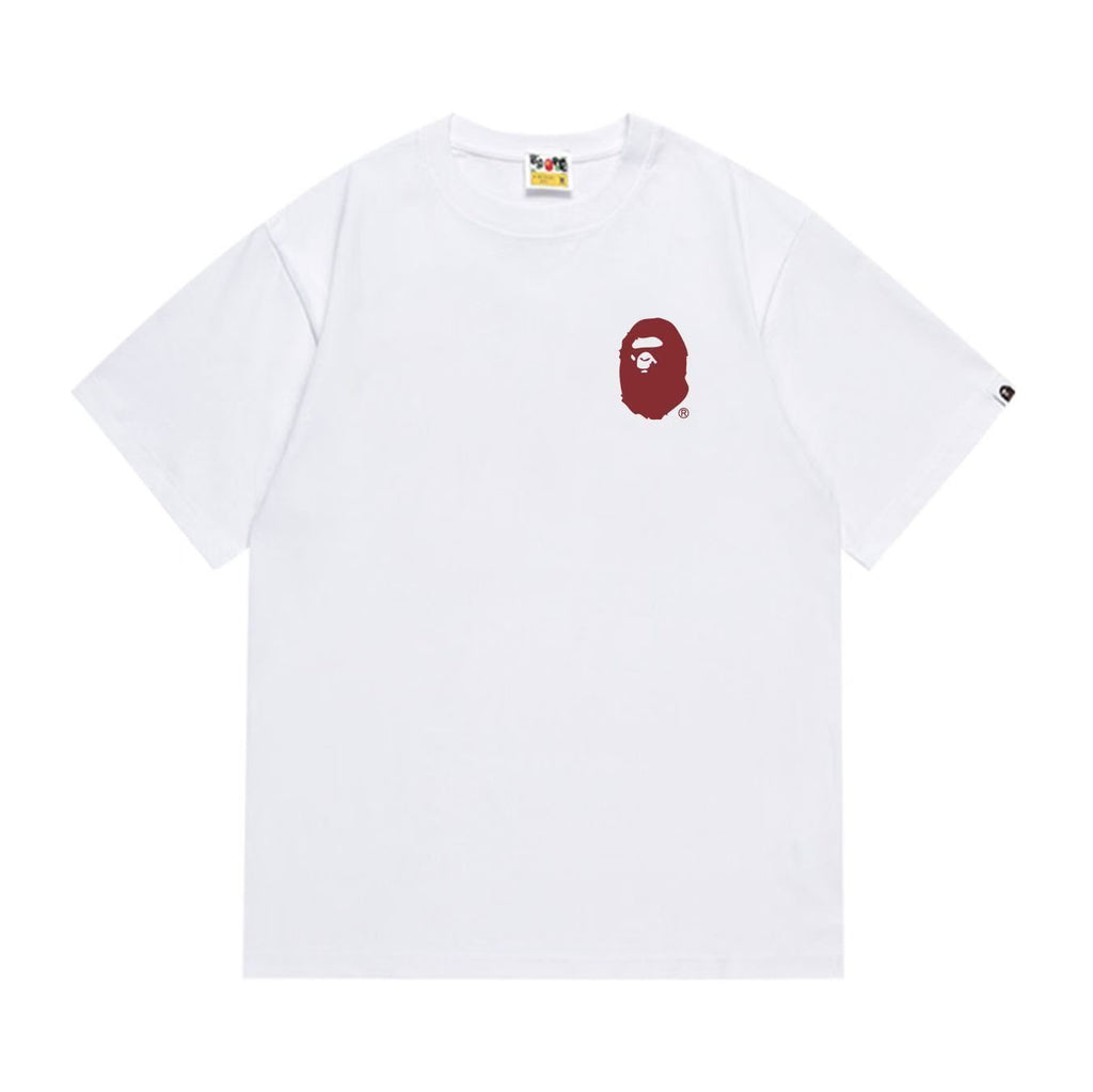 BAPE Red Chest & Back Graphic Short-Sleeve T-Shirt