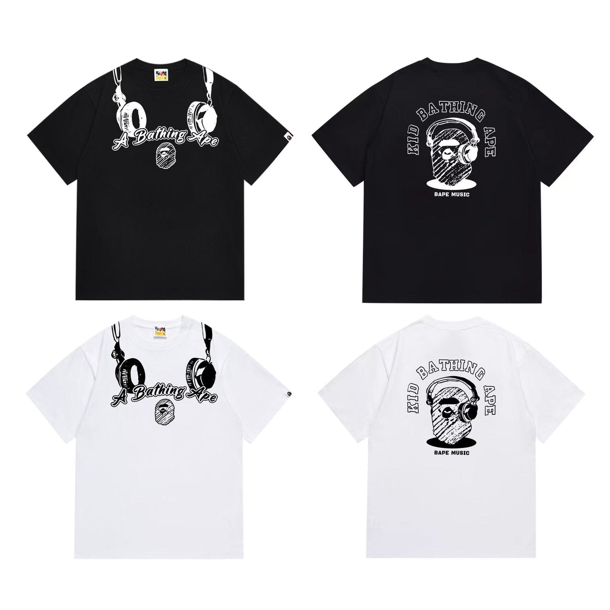 BAPE Music Graphic Short-Sleeve T-Shirt