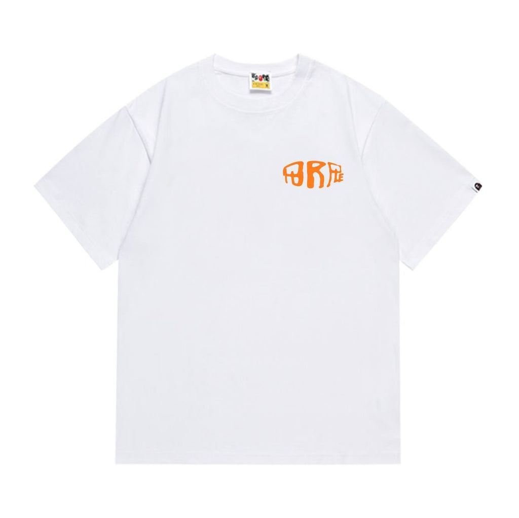 BAPE Orange Graphic Short-Sleeve T-Shirt