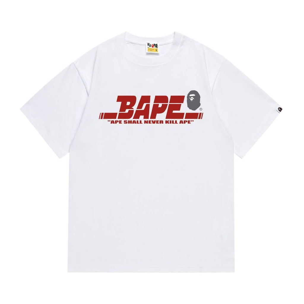 BAPE Red Wordmark Graphic T-Shirt