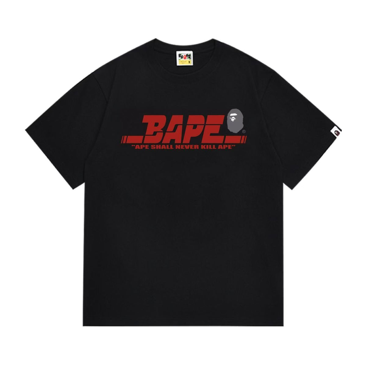 BAPE Red Chest Graphic Short-Sleeve T-Shirt