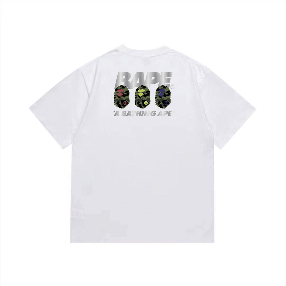 BAPE Triple Ape Back Graphic T-Shirt