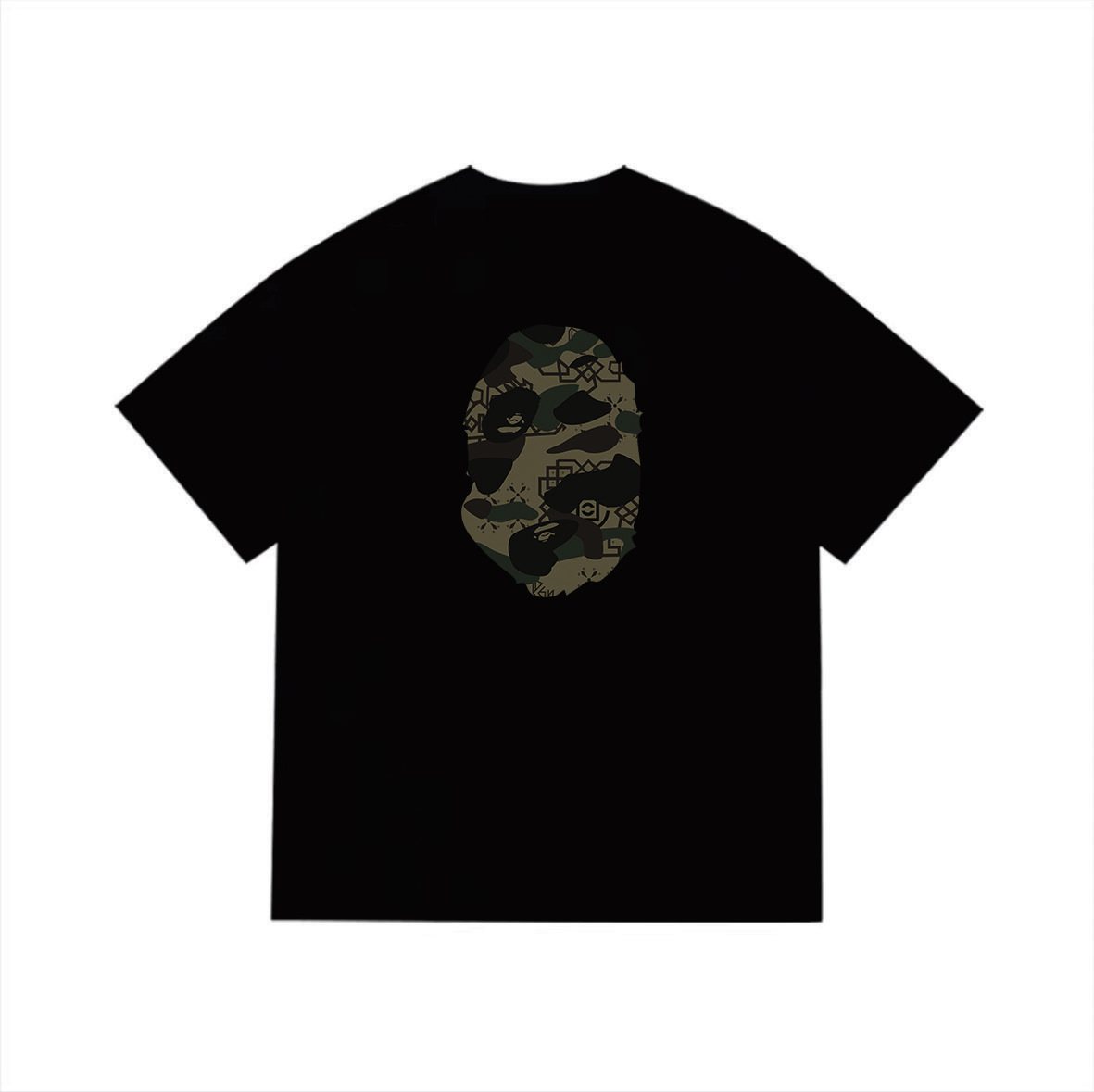 BAPE Green Camo Ape Head Graphic T-Shirt